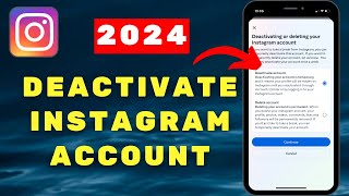 How to DEACTIVATE Instagram Account (2024)