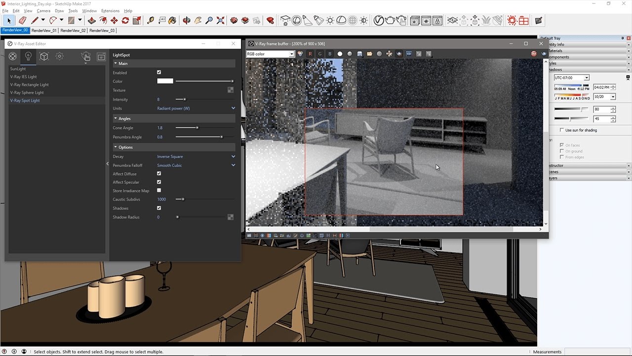 Interior Lighting Quickstart V Ray 3 6 For Sketchup