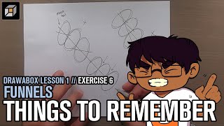 Drawabox Lesson 1, Exercise 6: Things to Remember (Funnels)