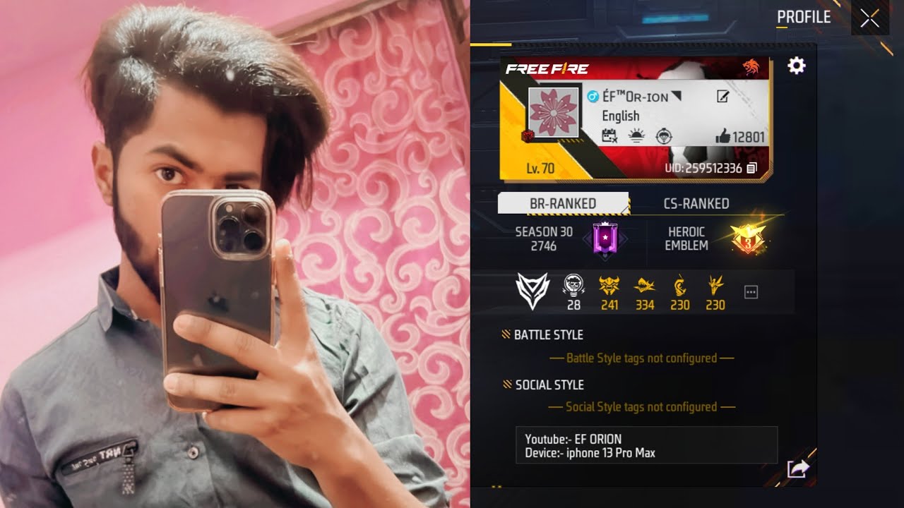 FREE FIRE MAX LIVE STREAM ( BR RANKED PUSH TO TOP 1 GRANDMASTER ) - YouTube
