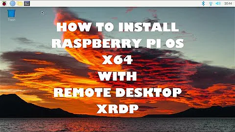 How to Install Raspberry PI OS 64Bit on Rasperry Pi 4 8 GB with Remote Desktop connection using XRDP