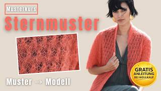 Sternmuster Stricken Stricktutorial Modellvorschlag
