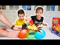 BLAST BOX CHALLENGE ЧЕЛЛЕНДЖ ВЗРЫВНАЯ КОРОБОЧКА / Клим и Даша, кто КОГО?? / Взорвали много ШАРОВ!