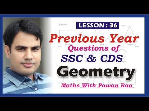 Geometry Previous Year Questions for SSC By Pawan Rao Sir