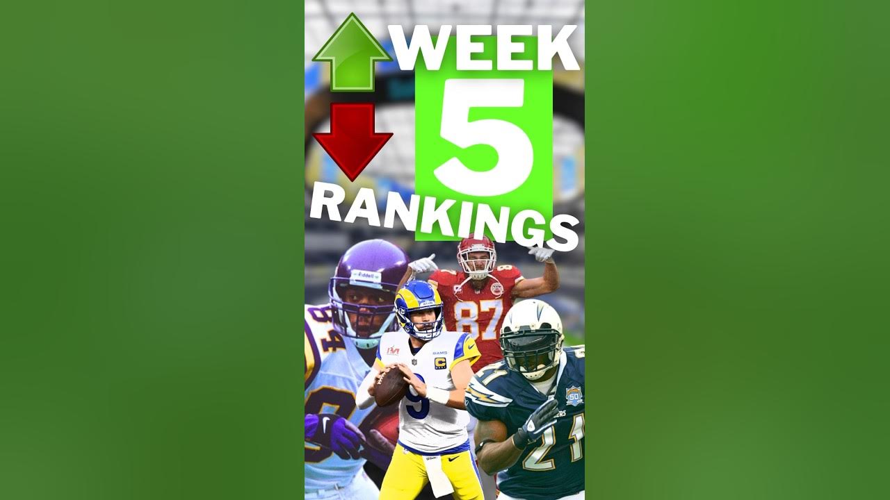 TOP 10 Position Rankings Week 5 Fantasy Football fantasyfootball 