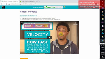Lesson 15 : Velocity