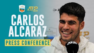 Carlos Alcaraz Pre-Tournament Press Conference | Rolex Monte-Carlo Masters 2024