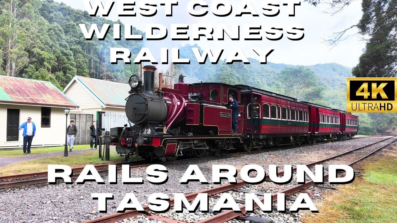 West Coast Wilderness Railway! 4K Rails Around Tasmania! Abt Locomotive #2