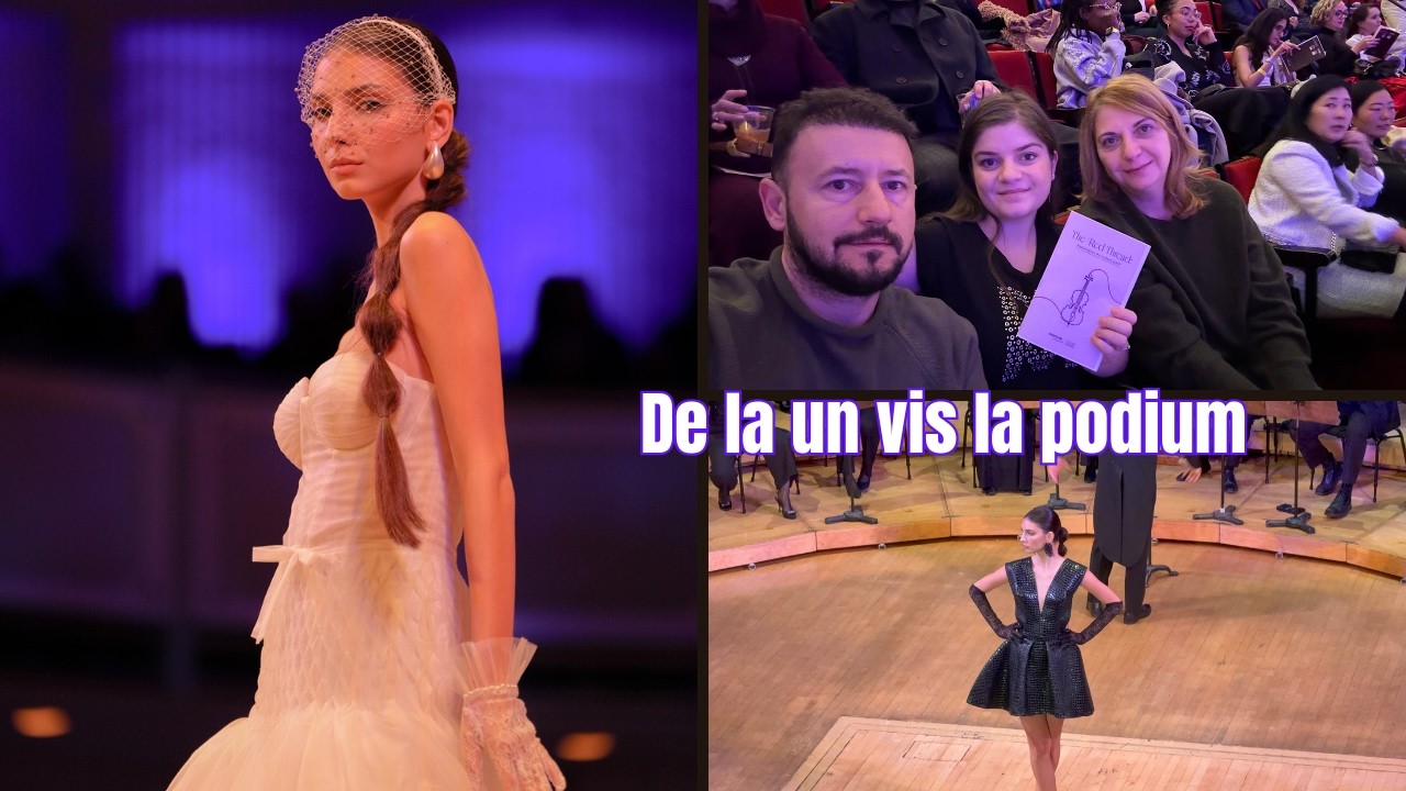 Crina urca pe scena la o prezentare de moda pe muzica simfonica/Plimbare pe ninsoare la The Bean