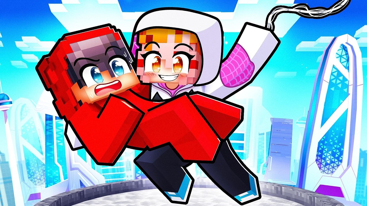 My Girlfriend is a SUPERHERO in Minecraft!