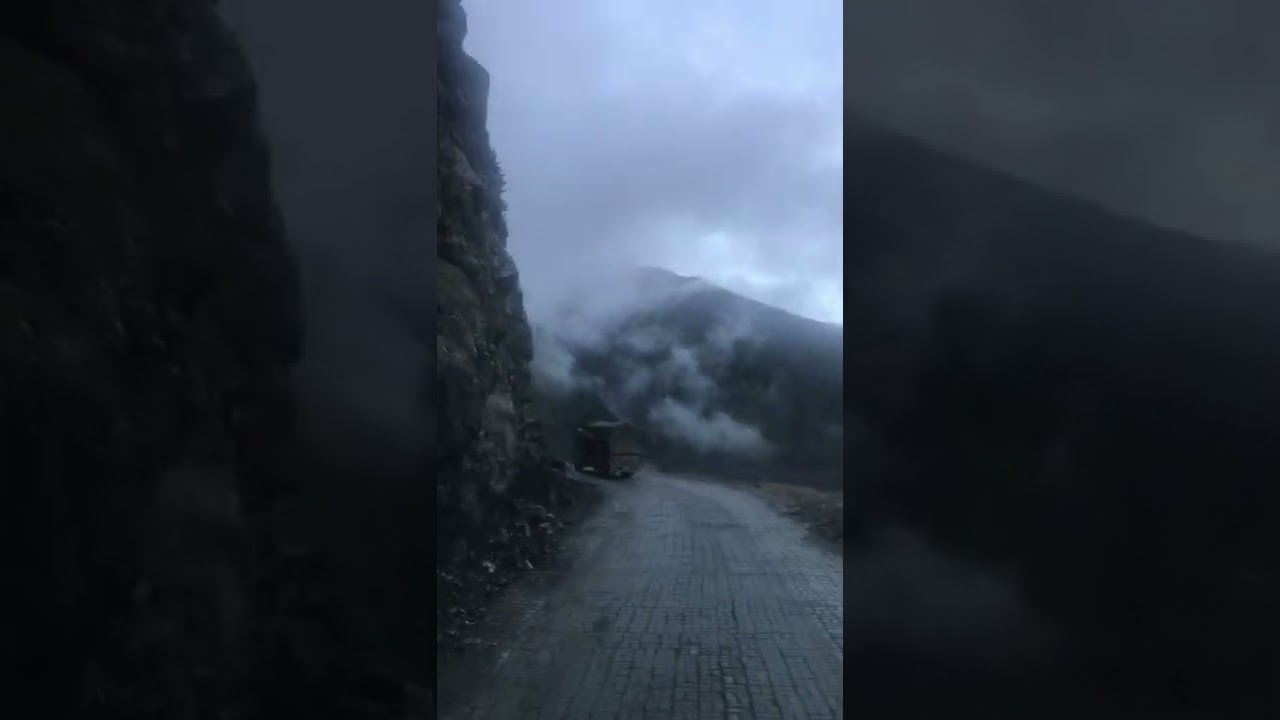 zojila pass crossing in truck