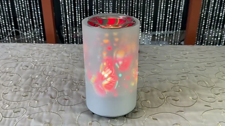 Rotary Dial Printed Inner Carousel Glass Lamp - Forest: G9 25W; M/O: 2; Case: 12