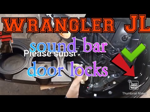 2020 2021 JEEP WRANGLER JL POWER DOOR LOCKS AND SOUND BAR INSTALLATION -  YouTube