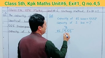 Class 5 Kpk Maths Unit 6 Ex 1 Q no 4 | Class 5 Kpk Maths Unit 6 Ex 1 Q no 5 | Kpk maths solution