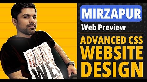 Mirzapur Web Preview |  Advanced CSS for Website Design | HTML HERO | Part 5