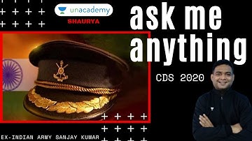 Target CDS 2020 | How to Crack CDS 2020 in 90 Days | Ask me Anything for CDS 2020 with Sanjay Kumar