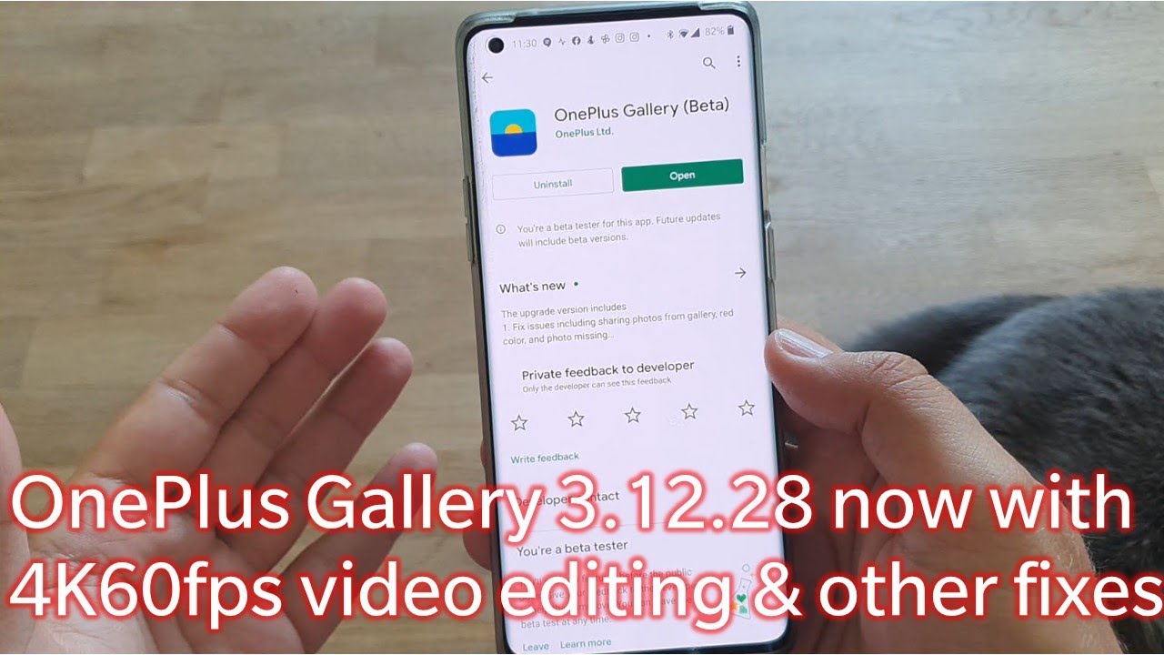 OnePlus Gallery 3.12.28 now with 4K60fps video editing and other