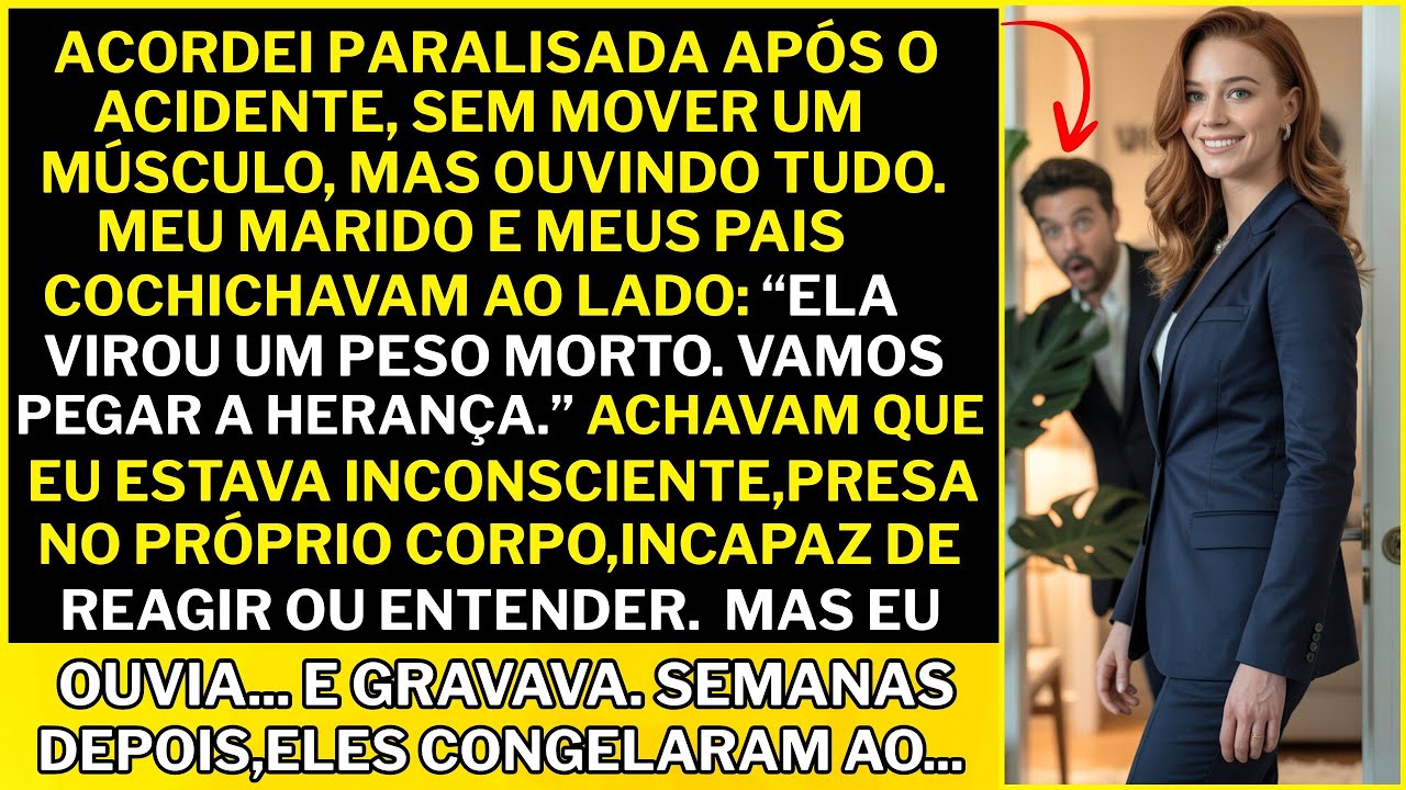 DEPOIS do meu ACIDENTE, meus PAIS TENTARAM ROUBAR minha HERANÇA mas eu OUVI TUDO E...
