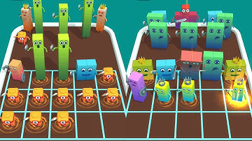 Merge number cube fam run gameplay level 4-6