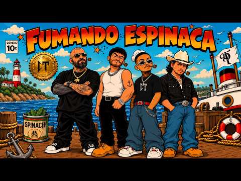 Cartel De Santa x Tito Double P x Fuerza Regida x Natanael Cano - Smoking Spinach (AI Music Video)