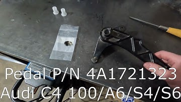 Audi C4 100, A6, S4, S6 clutch pedal bushing replacement