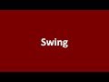 Antonym Of Swing