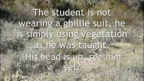 Sniper School - Camouflage and Concealment