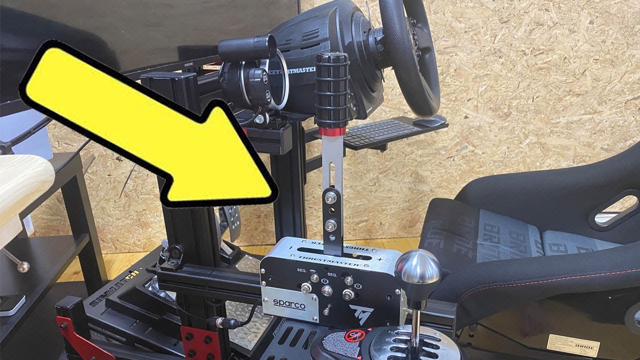 Thrustmaster Sim Rigs Unbox and install to sim rig - Thrustmaster TSS Handbrake SPARCO Mod ...