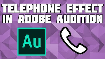 How to Create the Telephone Voice Mail Effect in Adobe Audition! Telephone Voice Effect!