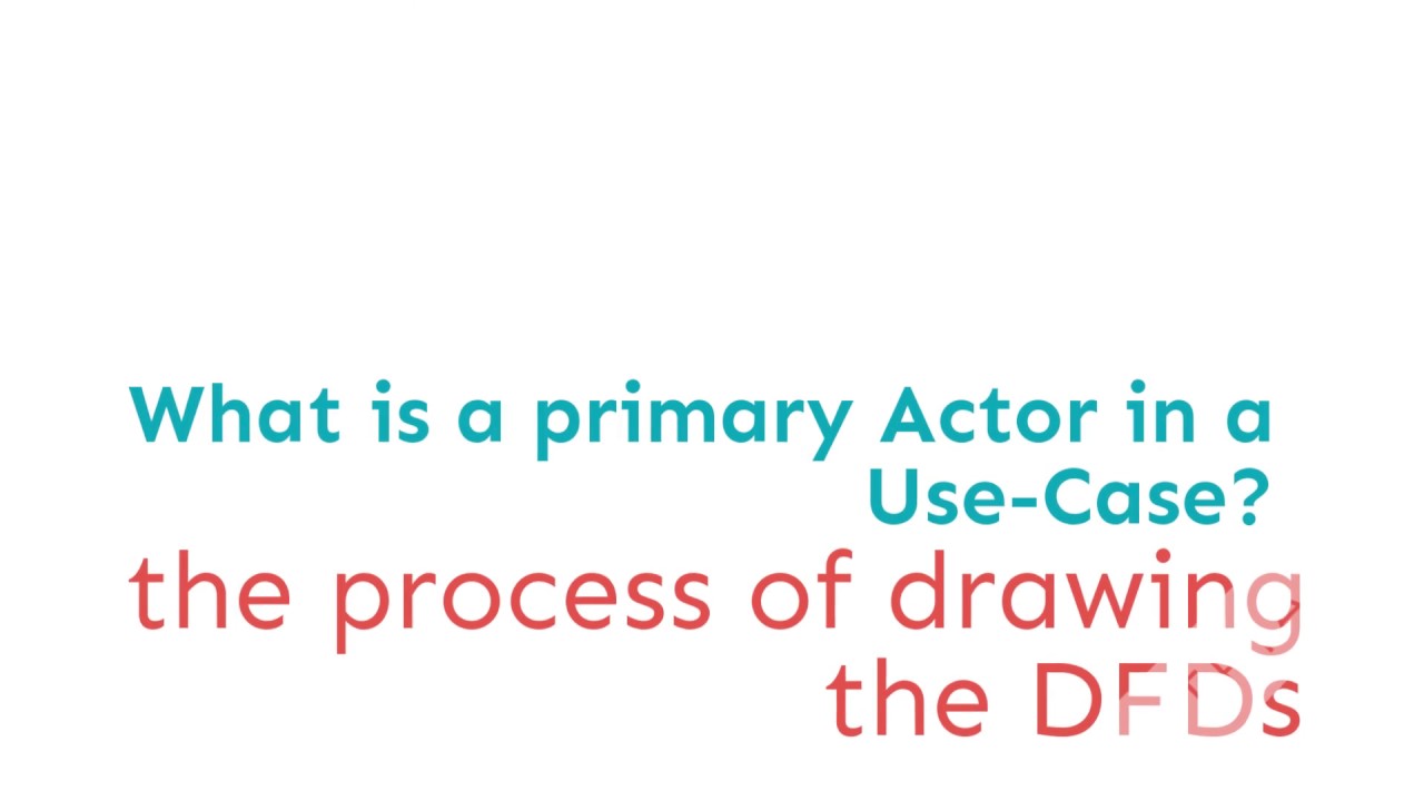 What is a primary Actor in a Use Case/tutorialoutlet