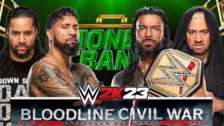 WWE 2K23 | Bloodline Civil War | Money in the Bank | Iron man match rules - No DQ