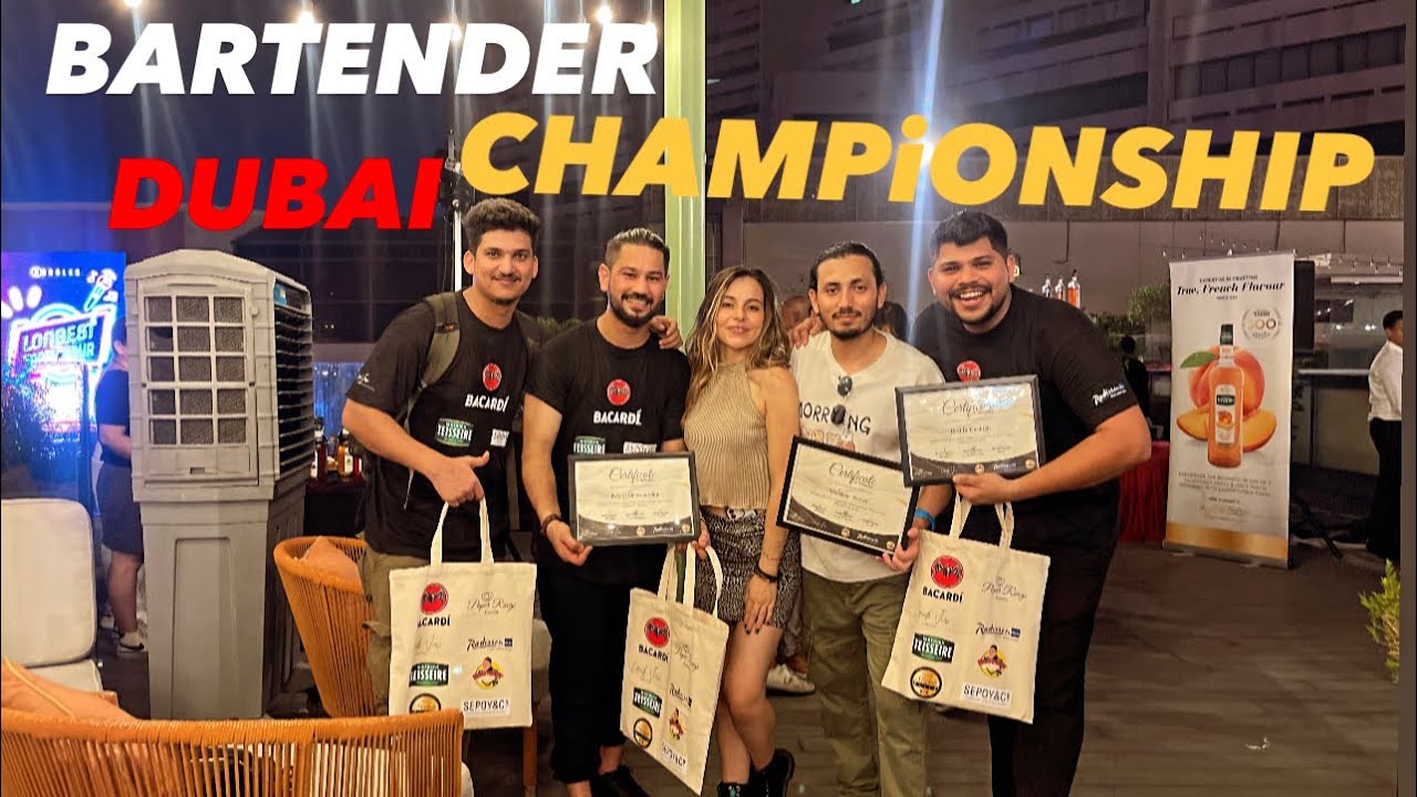 Flair Bartender Championship in Dubai | How is the bartender life in Dubai ​⁠​⁠@NomadShubham