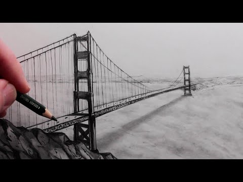 Video: Basit bir Golden Gate Köprüsü nasıl çizilir?
