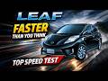Nissan Leaf FULL THROTTLE Acceleration | Top Speed Test (Japan Model)