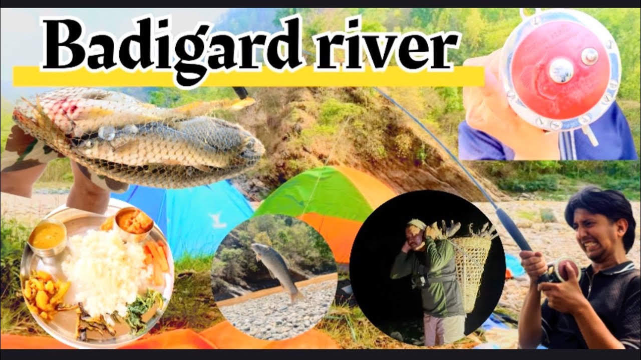 Fully enjoyed river side camping⛺️& fishing 🎣in badigad river gulmi /साथी भाई सग खोला को तीरमा रमैलो