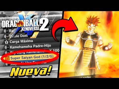 Nueva TRANSFORMACION SUPER SAIYAN GOD para tu PERSONAJE – Dragon Ball Xenoverse 2