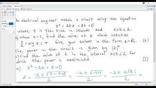IB Maths AI HL Past papers May 2025 TZ2 1-16. Complex numbers.