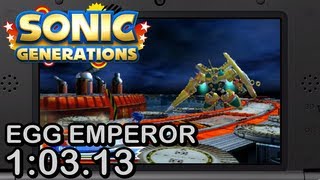 Sonic Generations 3DS: Egg Emperor Speed Run - 1:03.13