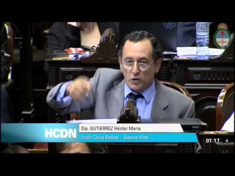 Héctor "Cachi" Gutiérrez - holdouts - discurso en la sesión