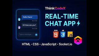 🚀 Build a Real-Time Chat App using HTML, CSS, JavaScript & Socket.io | Full Project | ThinkCodeX