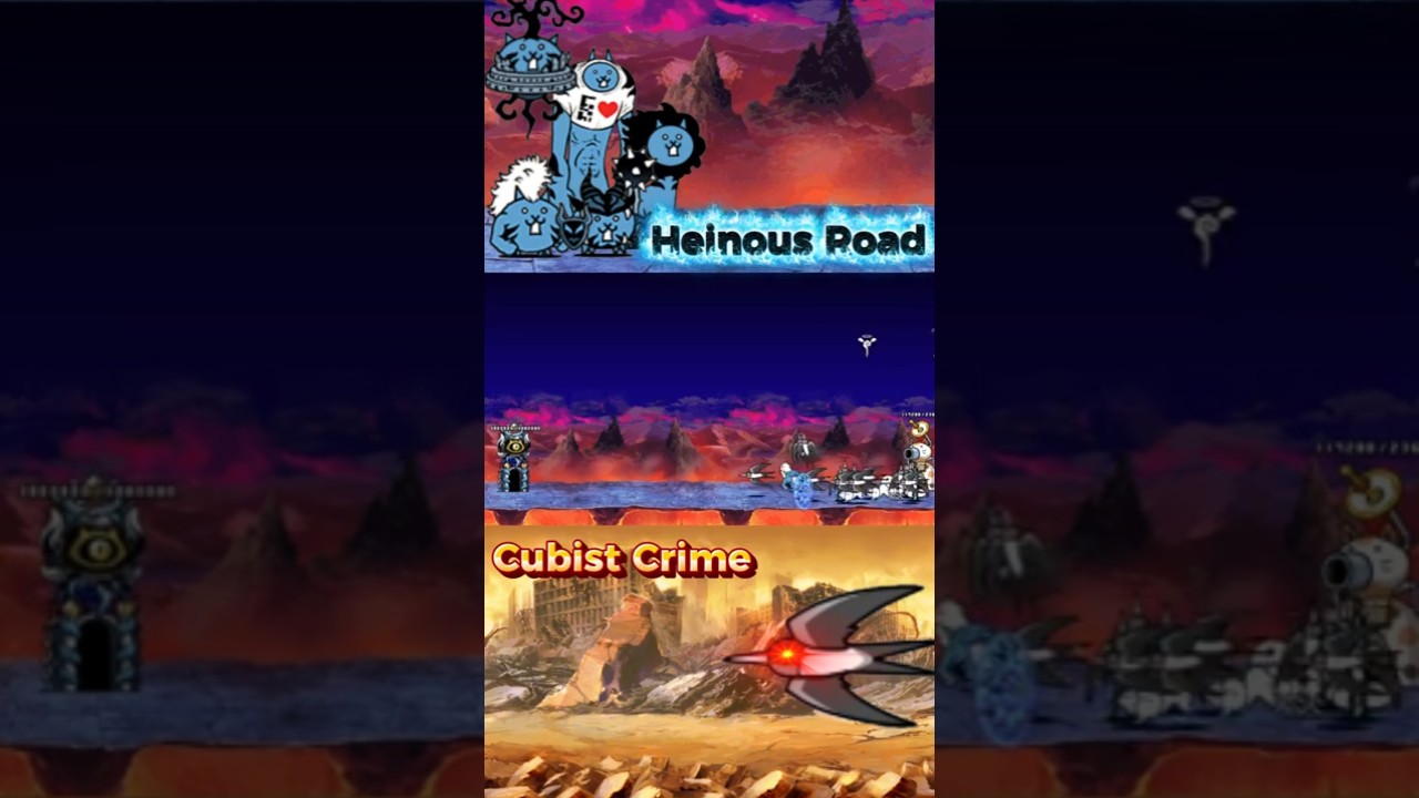 Преступления в стиле кубизма против самых сложных боссов | The Battle Cats 