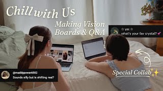 Make Vision Boards with Us | Q&A Collab: Manifesting, Shifting, Life Advice ✨