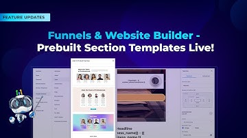 Funnels & Website Builder   Prebuilt Section Templates Live!
