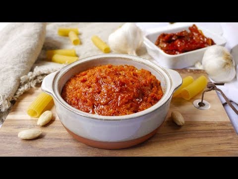 Ricetta Pesto Di Pomodori Secchi E Mandorle Youtube
