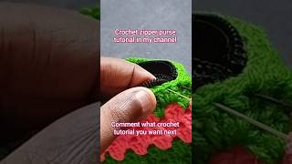 crochet zipper purse tutorial in my channel.#crochet #tutorial #beginners #diy #zipperpouch #shorts