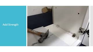 How to Prepare a Cabinet for a Drip Dry Dish Rack Over The Sink Kitchen Cabinet Dish Drying Rack