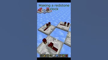 Minecraft Redstone Clock! #therandomizer #minecraft #minecraftredstone  #imtherandomizer #redstone