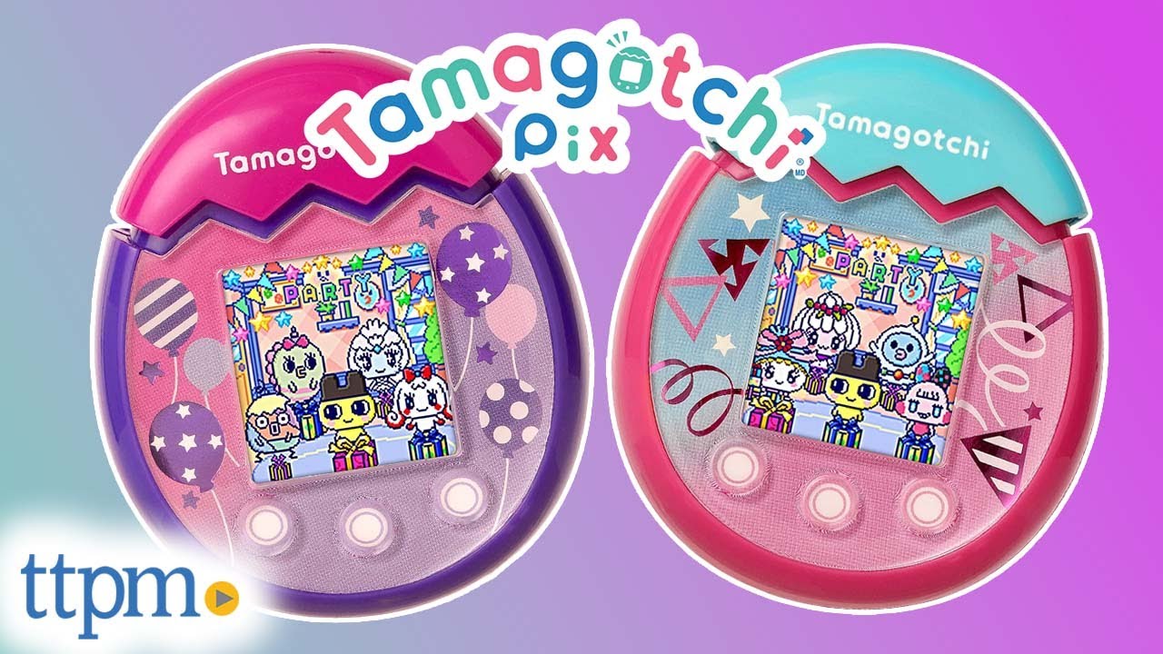 たまごっちpix パーティ Tamagotchi Pix Party from Bandai Review! - YouTube