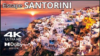 Santorini Like a Dream – 4K Aerial Journey with Piano Calm screenshot 2