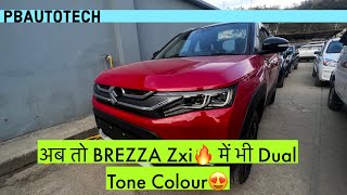beautiful🔥 Red-Black new brezza zxi😍 with beautiful Interior🚘 @PBautotech #brezza #2023
